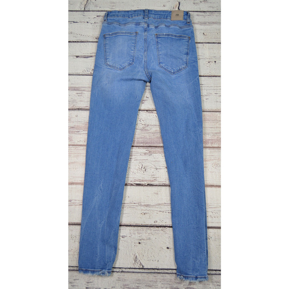 Zara Skinny Blue Jeans Women Juniors Teens Size 4 Pre-Owned - Picture 10 of 12
